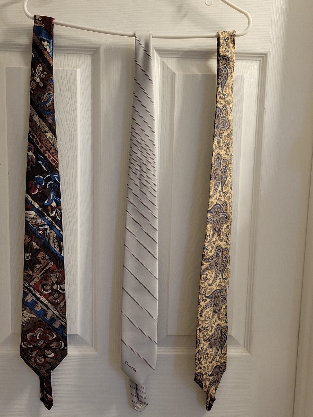 Oscar De La Renta Pacific Creations Mens Silk Ties Vintage